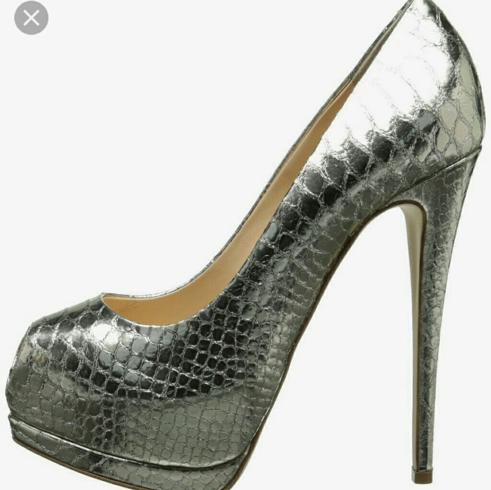 Giuseppe Zanotti Silver- Sharon Heels
